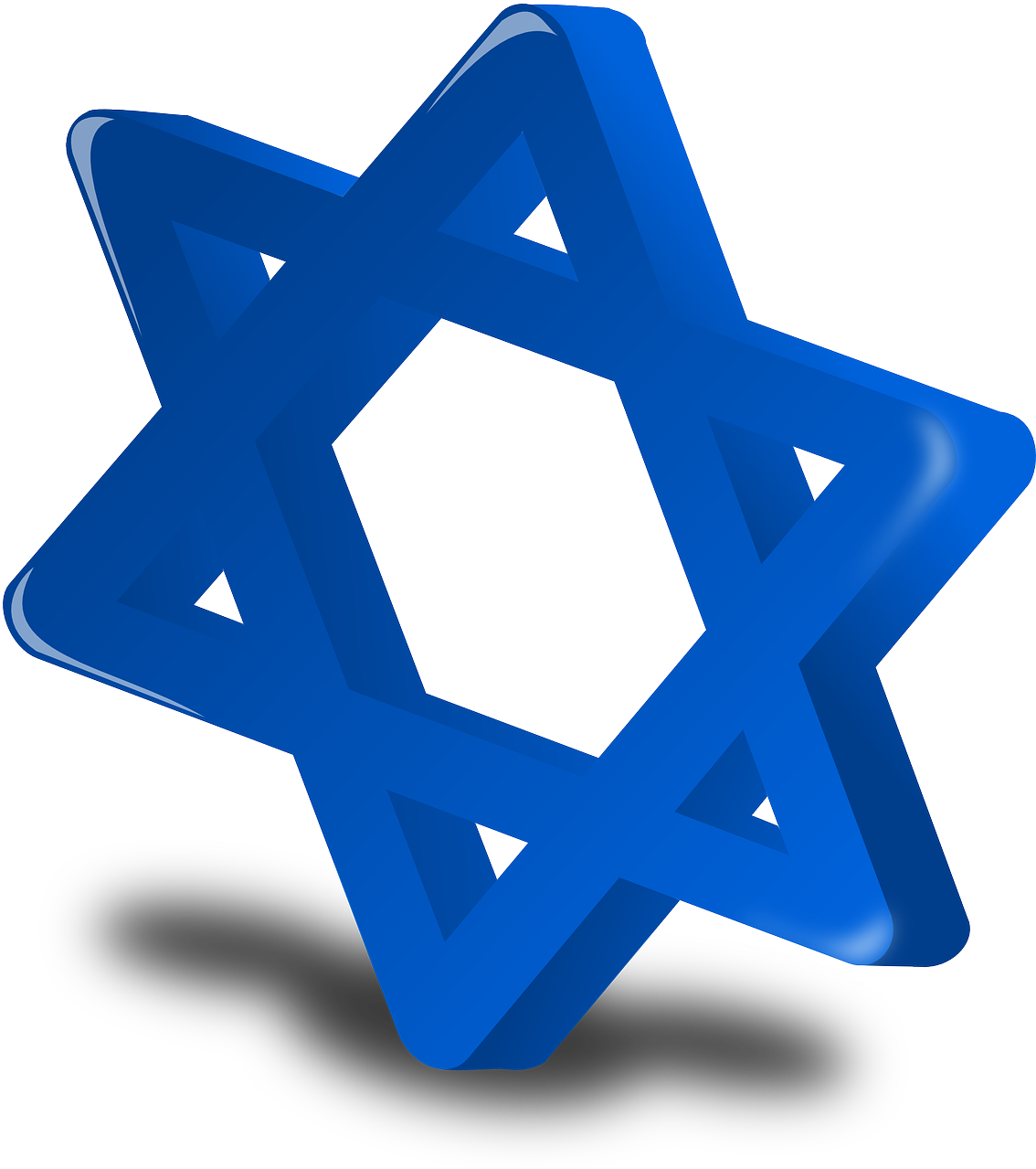 The Jewish Festival Of Lights - Animated Star Of David (2400x2400)