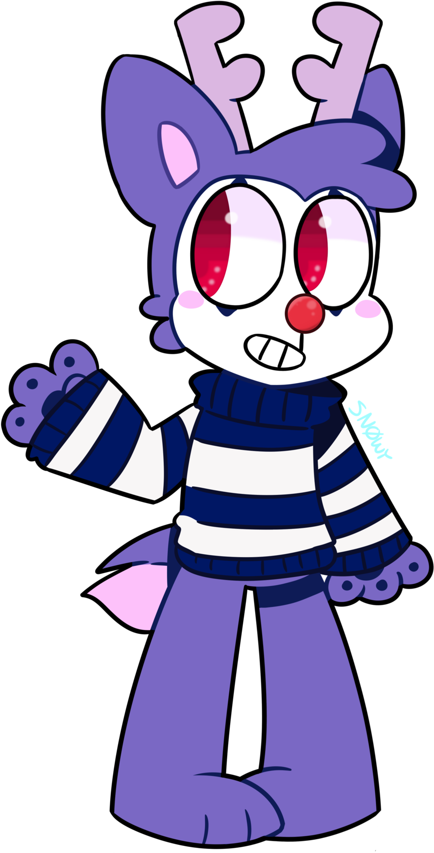 Christmas Mime Htf[fanart] By Snowyacorn - Happy Tree Friends Mime (1024x1769)