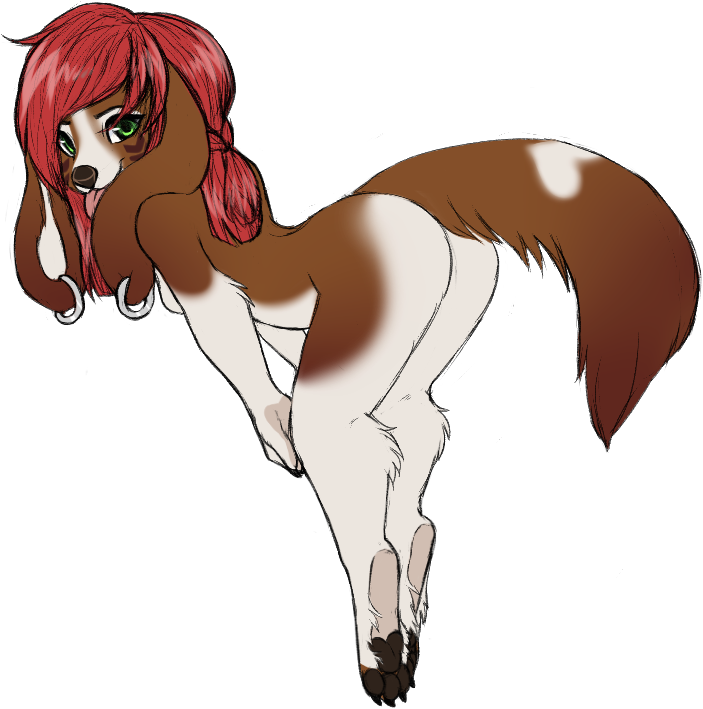 Pretty Pup Adopted - Cartoon (732x742)