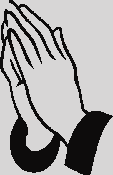 Christian Religious Easter Clip Art Religious Clipart - Praying Hands Icon Png (384x595)