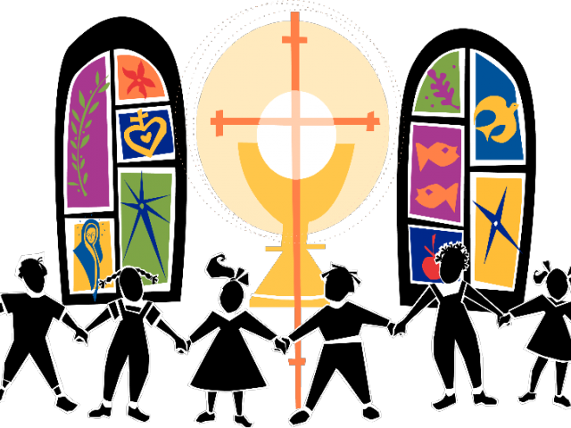 Religious Clipart Church Activity - Los Laicos En La Iglesia (640x480)