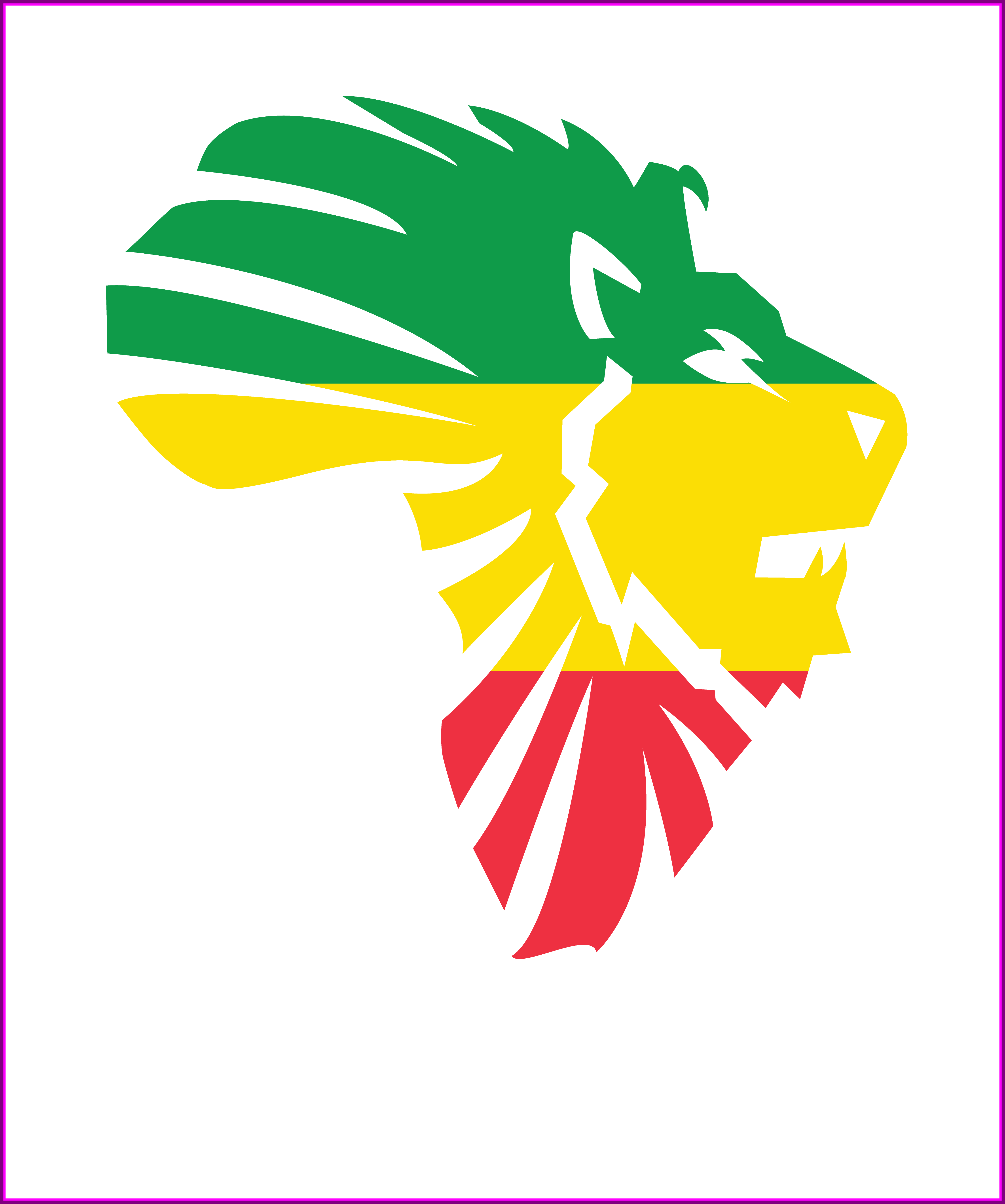 Lion Tattoo Jamaican Lion Tattoo Astonishing Lion Of - Reggae Africa Logo (4550x5450)