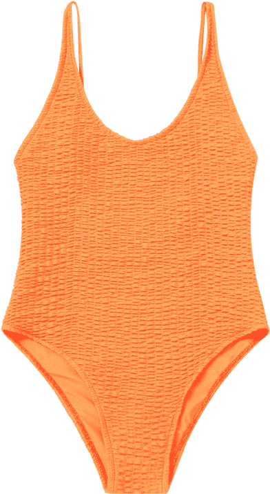 Zaful Womens High Cut Scoop Smocked Swimsuit - Maillot (558x744)