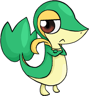 495 Snivy By Chibitigre On Deviantart - Snivy (400x423)