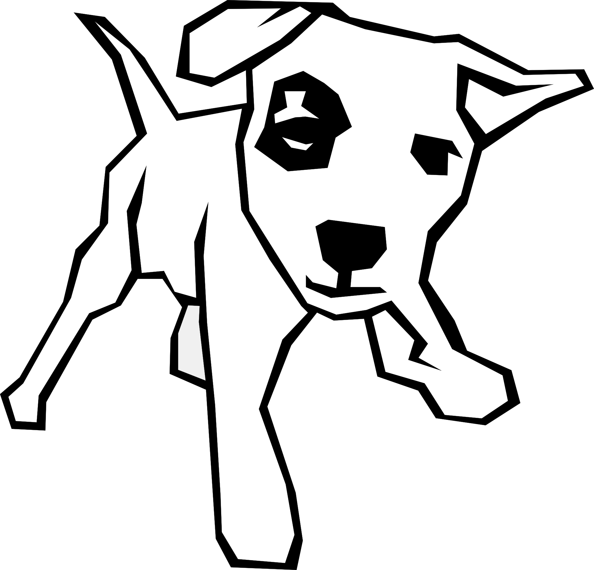 Clipart Of Dog, Adobe And Dog To - Laubsägevorlagen Hunde (1979x1899)