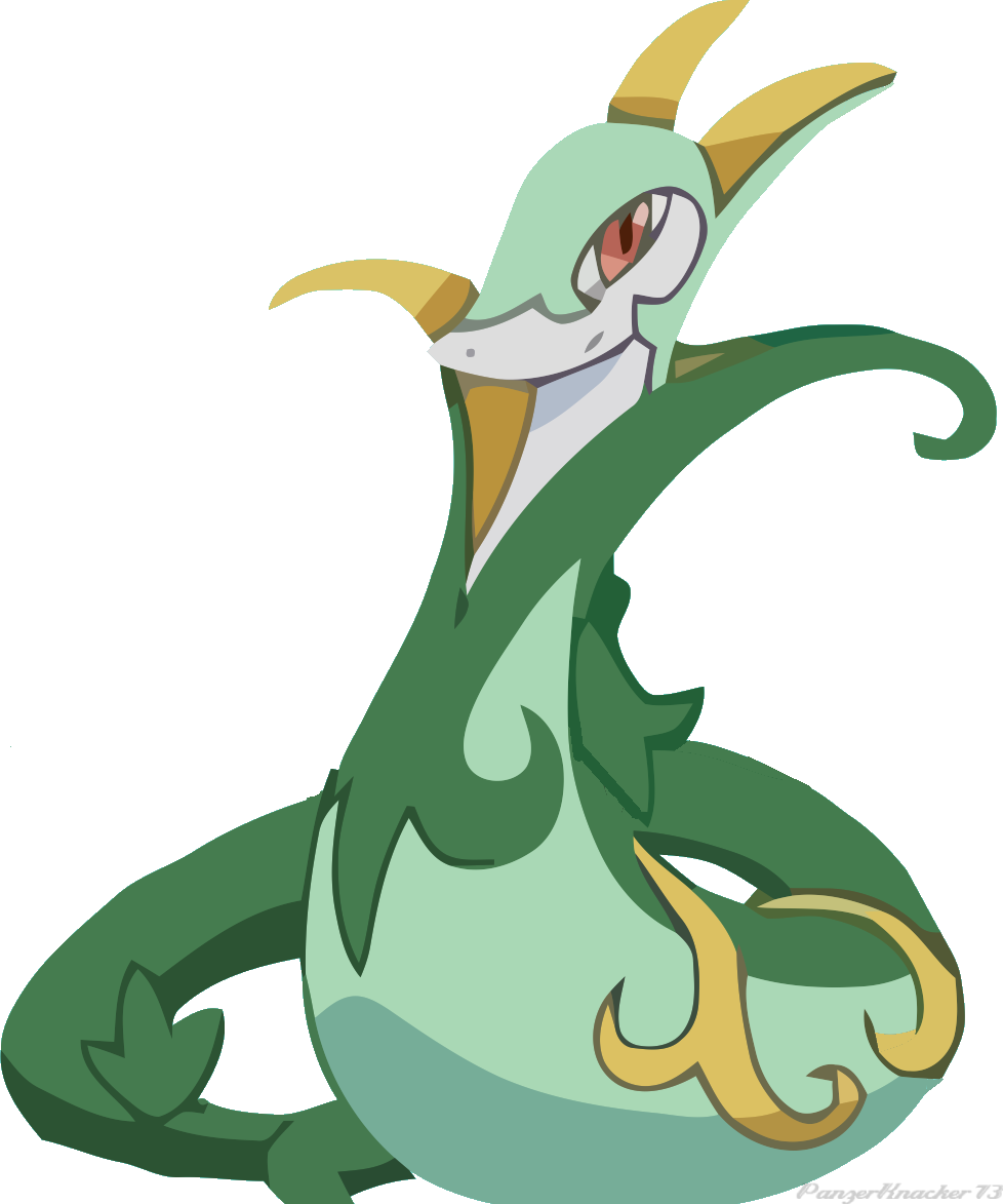 Snivy Servine Serperior For Kids - Serperior Pokemon Png (978x1173)
