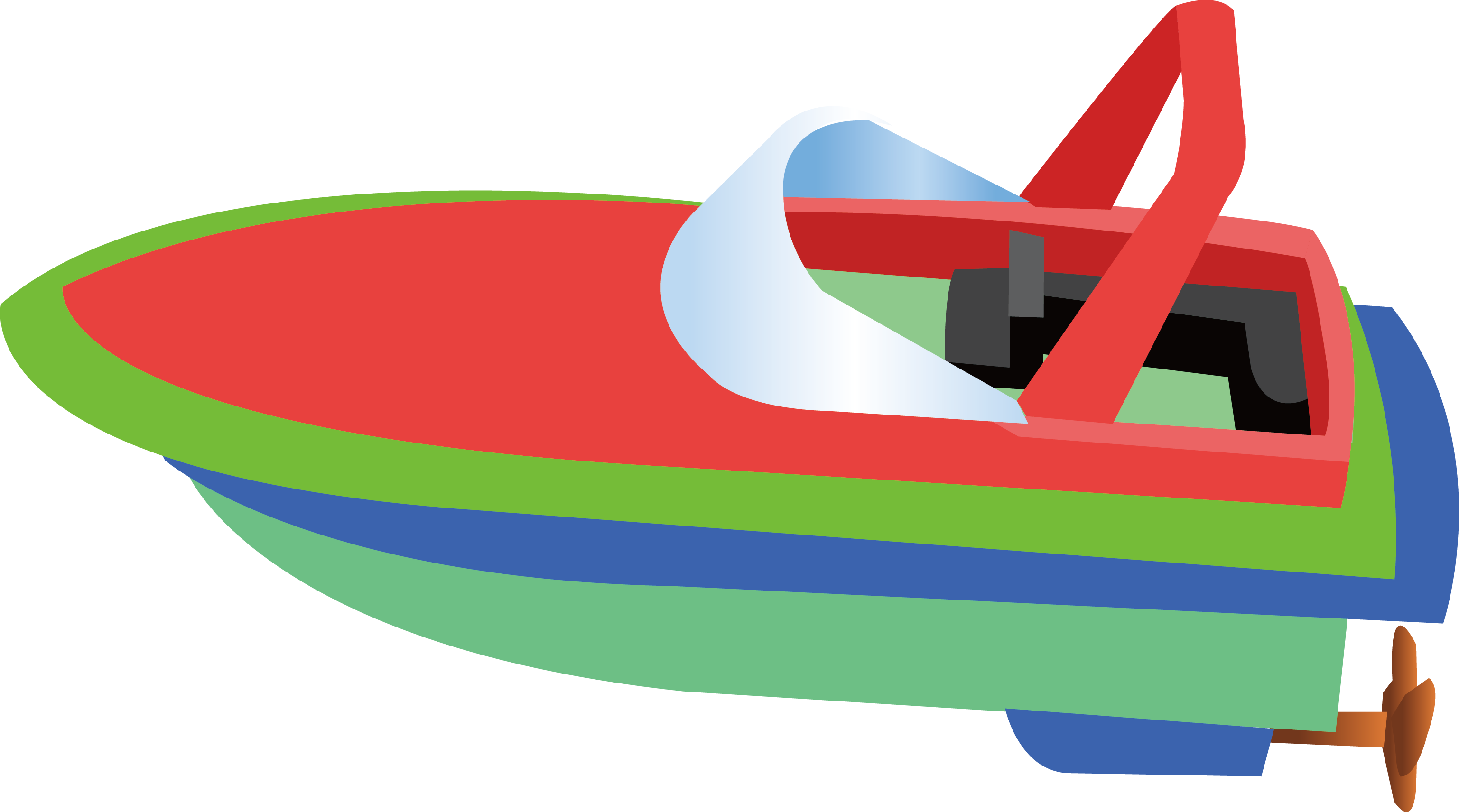 Motorboat Clip Art - Motorboat (3075x1712)