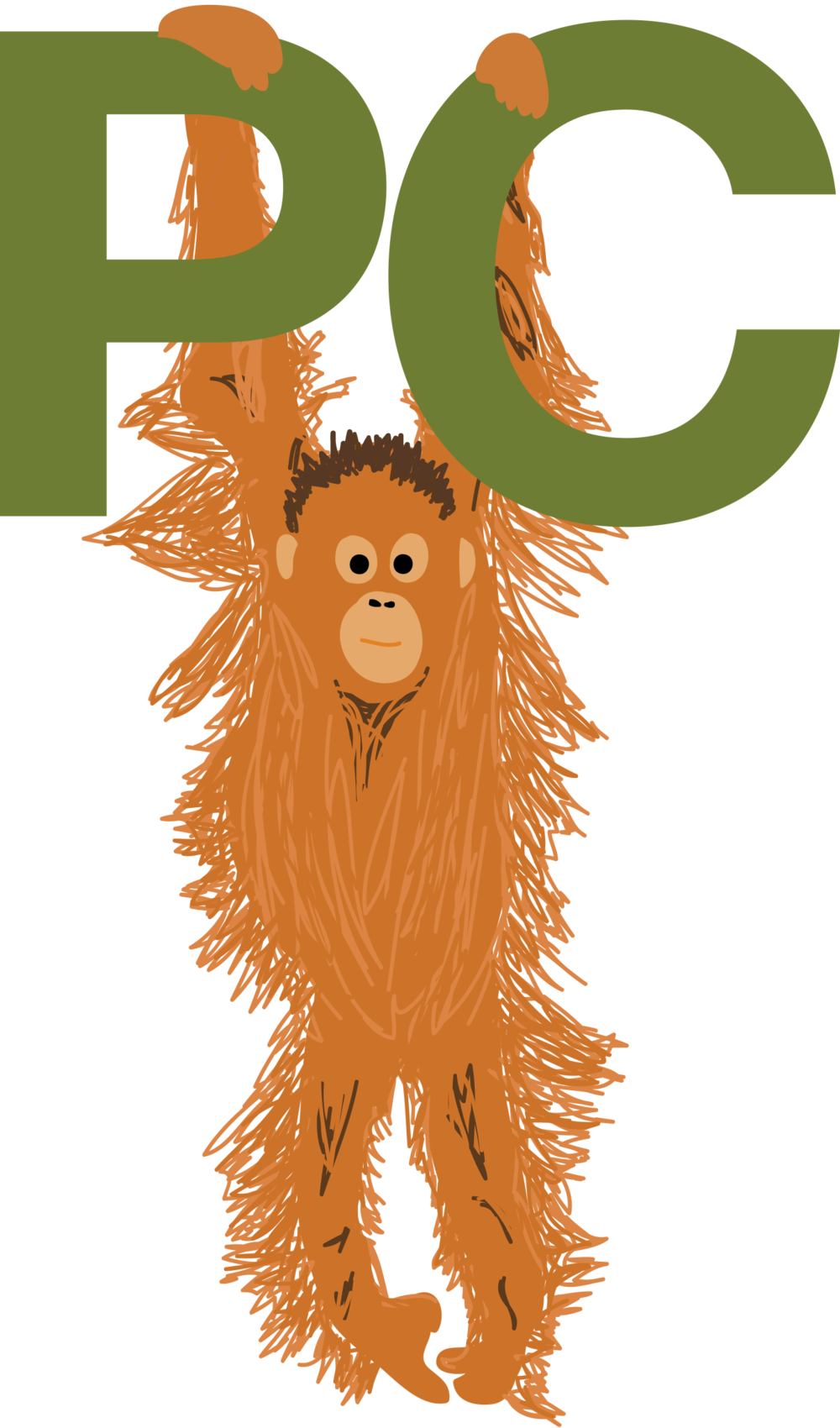 All Portraits Painting Drawing Invitations Marketing - Orangutan (1000x1700)