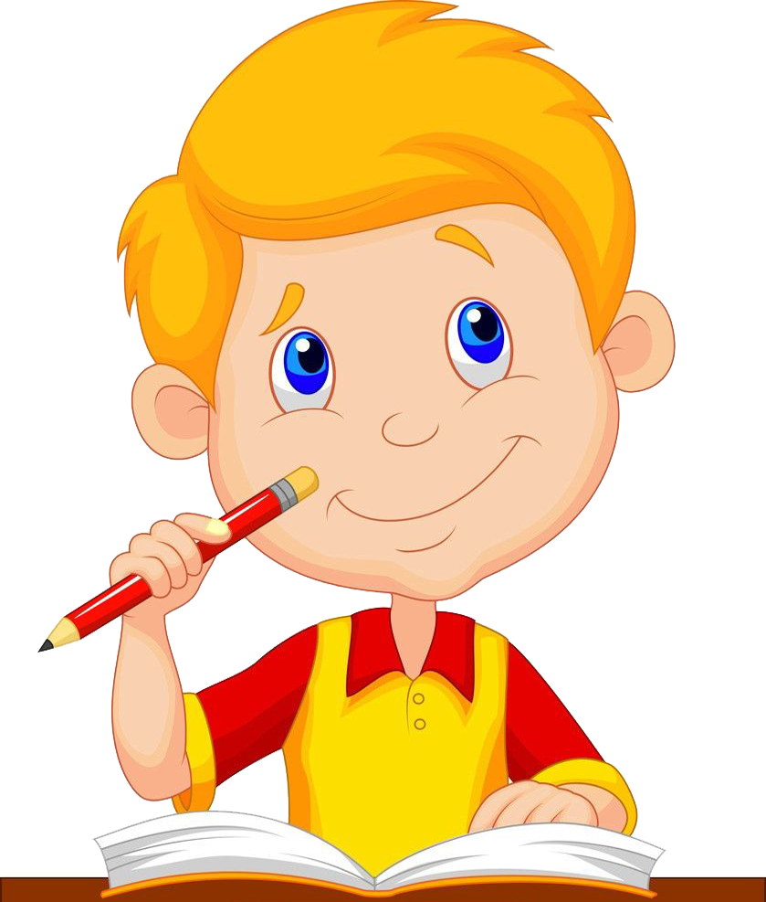 Cartoon Study Skills Drawing Illustration - Write Good In English (839x987)