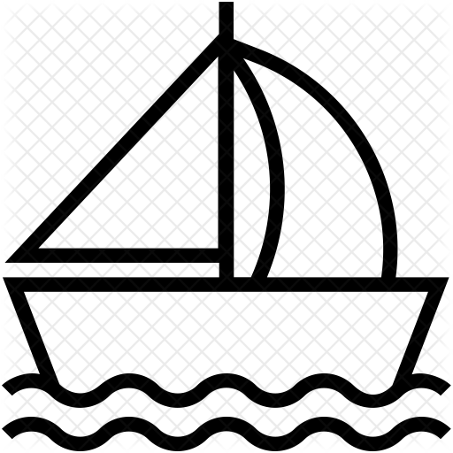 Sailboat Icon - Sailboat Icon (512x512)