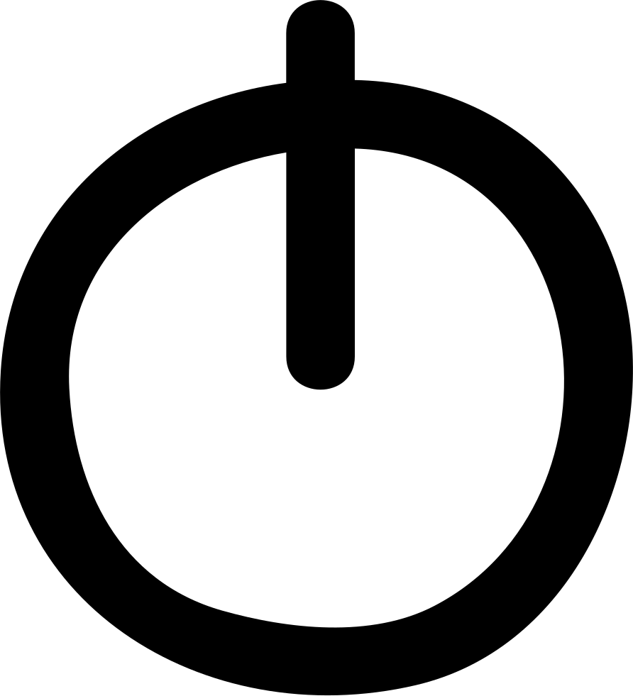 Power Button Doodle Comments - Standby Icon (892x981)