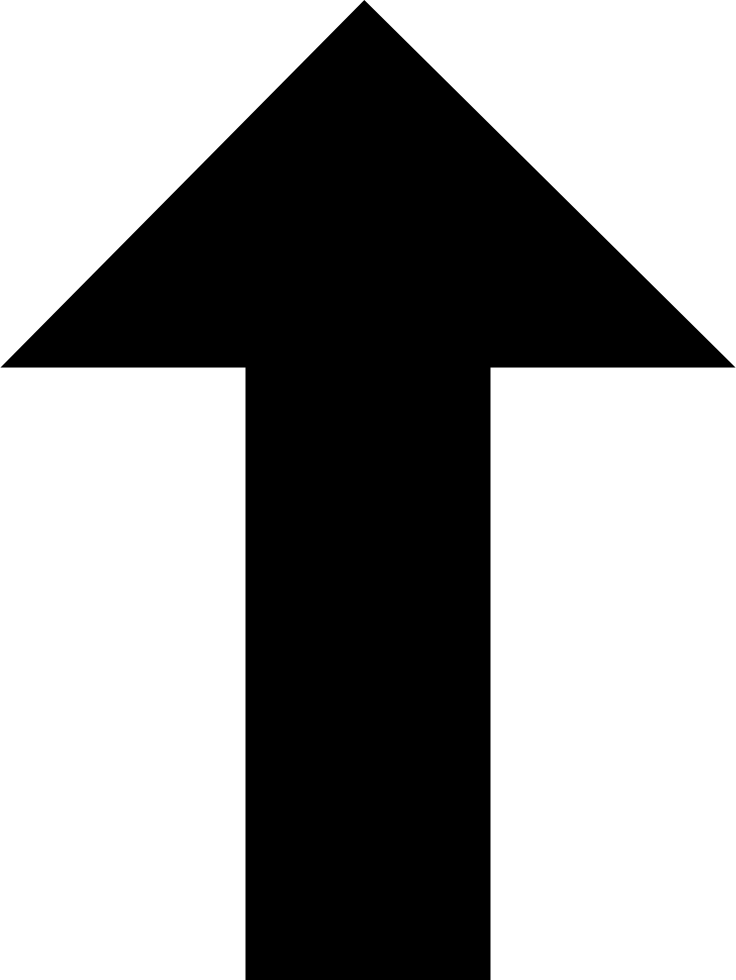 Arrow Thick Top Comments - Up Arrow Black (736x980)