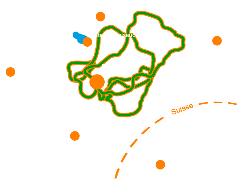 Circuits Vtt Traversant Le Territoire De Belfort - Territoire De Belfort (900x700)