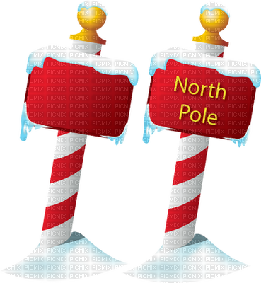 Northpole Sign - Blank North Pole Sign (369x400)