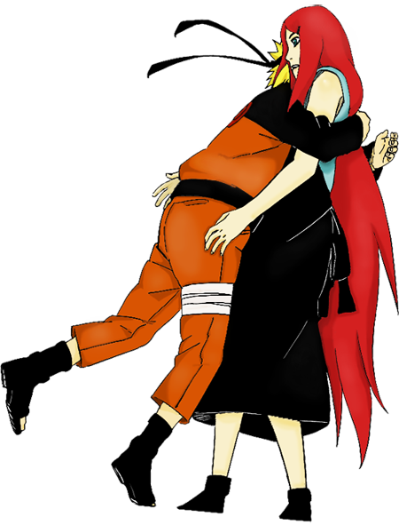 I Love You Mother By Lilclone-riku - Naruto And His Mother (450x591)