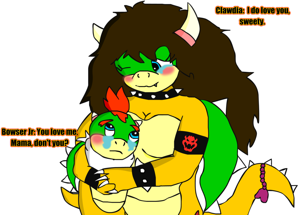 Koopa Mother And Koopa Son By Asylusgoji91 - Cartoon (1070x747)