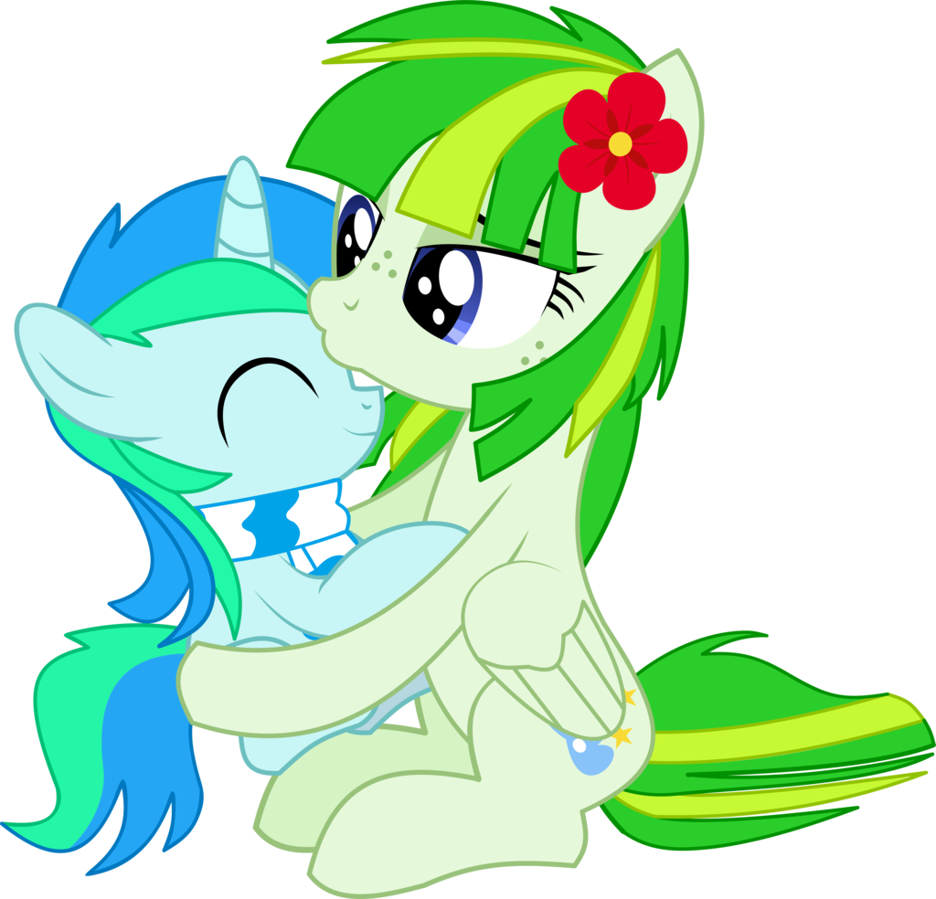 Cyan Lightning And Green Lightning - Cartoon (1024x984)