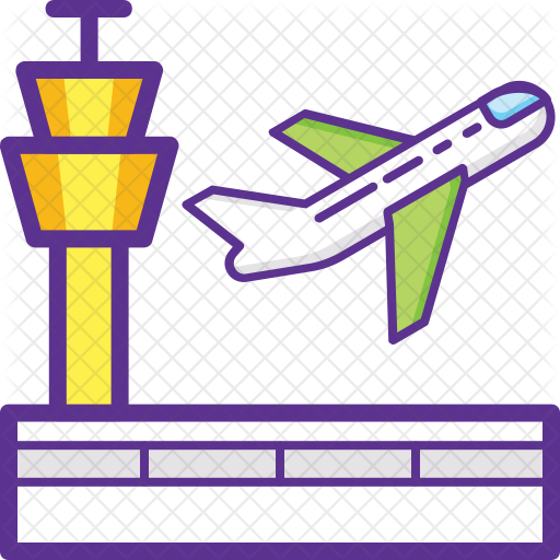 Airport Icon - Airplane (512x512)