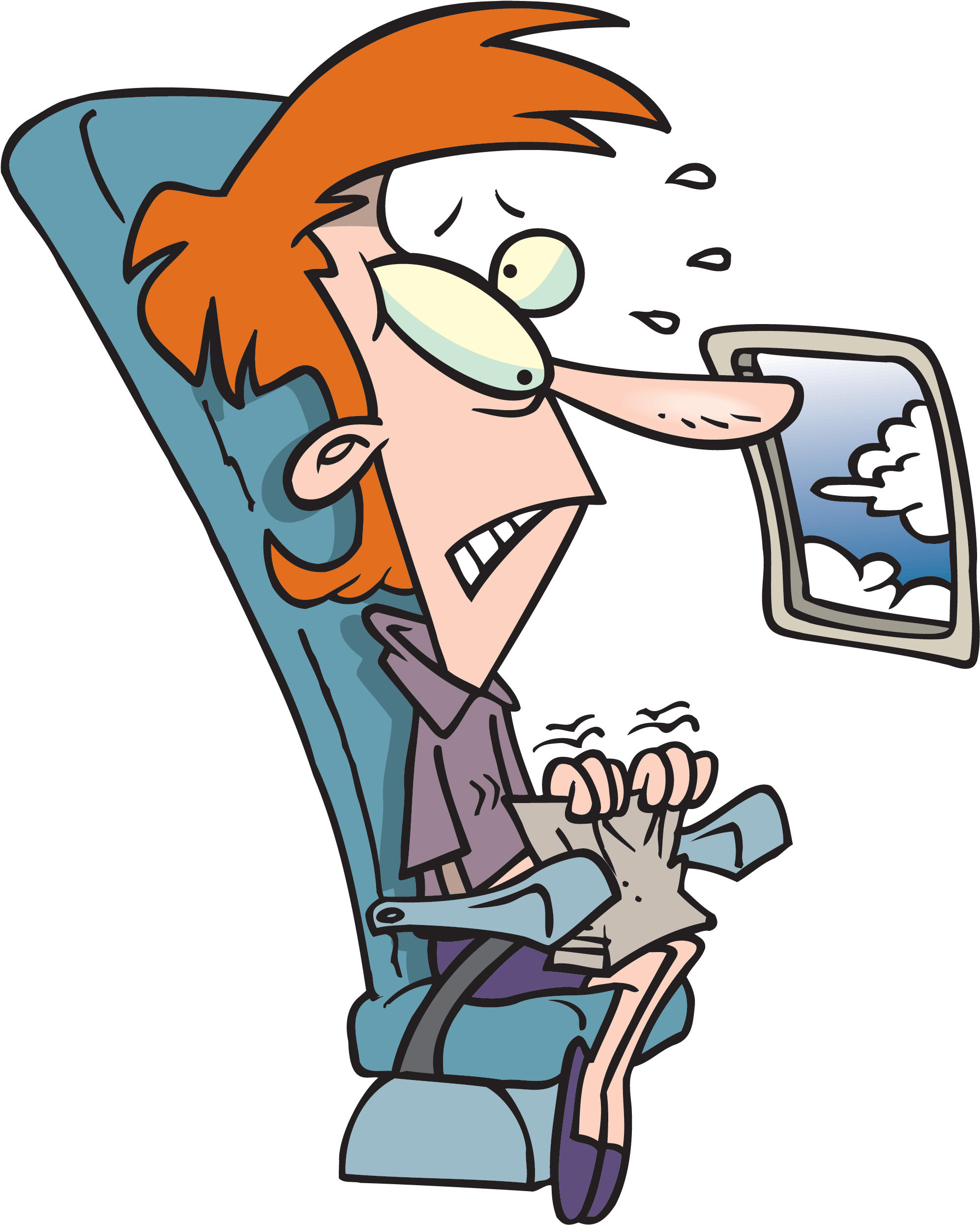 The Plane Began To Jerk Left Then Right And Back And - Funny Fear Of Flying (2000x2496)