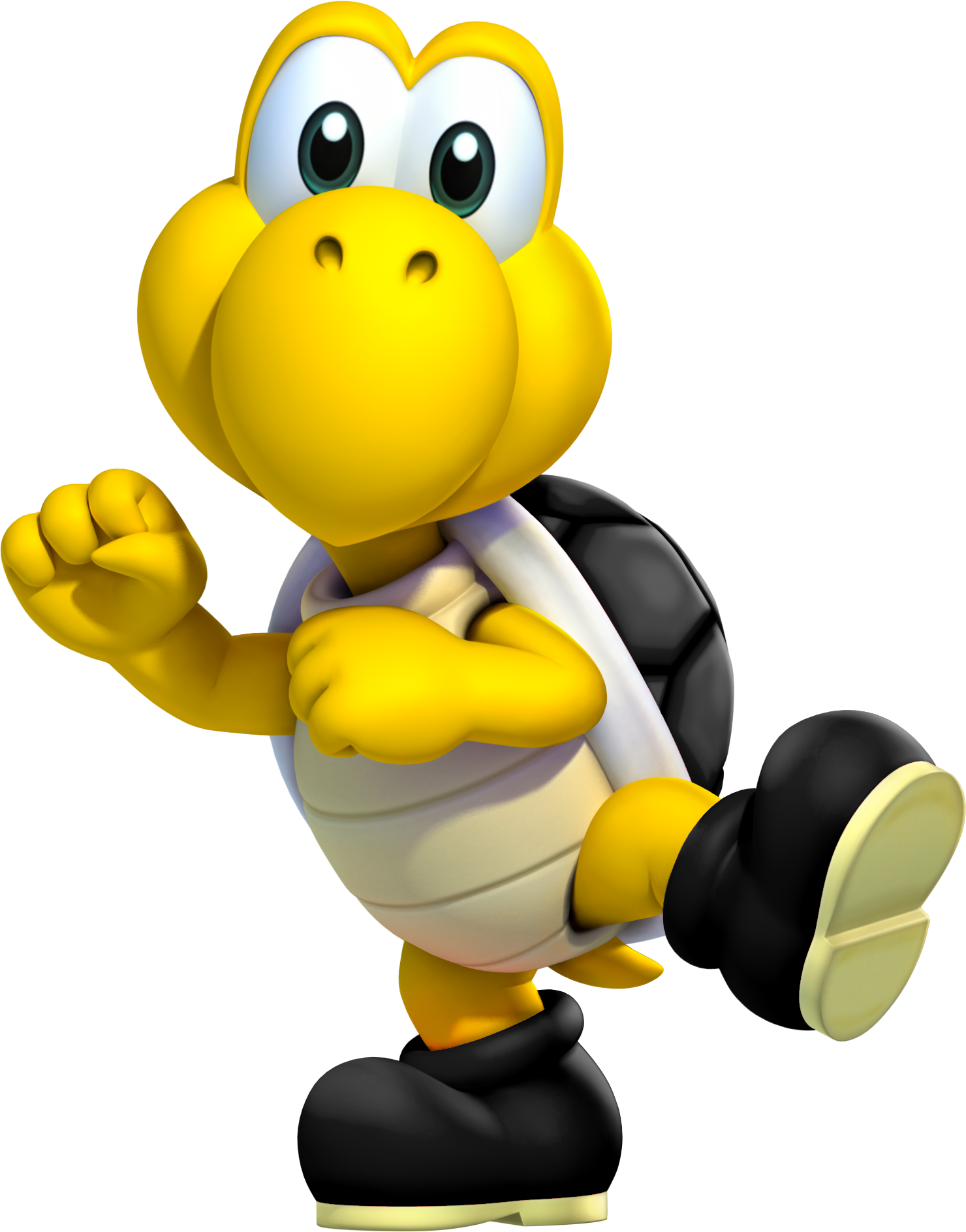 Black Shelled Koopa Troopa Art - Red Koopa Troopa (1480x1888)