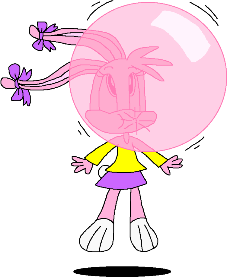 Babs Bunny's Bubble Gum Ride By Pokegirlrules - Cartoon (842x948)