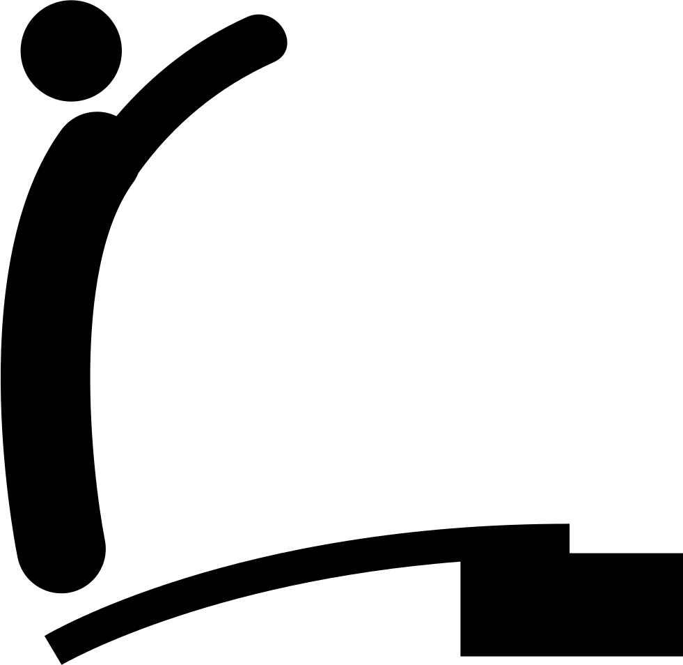 Man Jumping From A Trampoline Comments - Salto De Trampolín Dibujo (981x954)