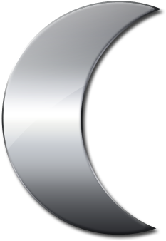 Moon Clipart Transparent Background - Silver Moon Clipart (512x512)