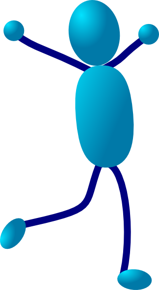 Jump Clipart Blue - Png Happy Jump (324x592)