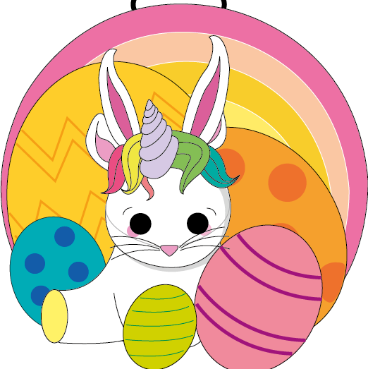 The Easter Unicorn Race - Easter (522x523)