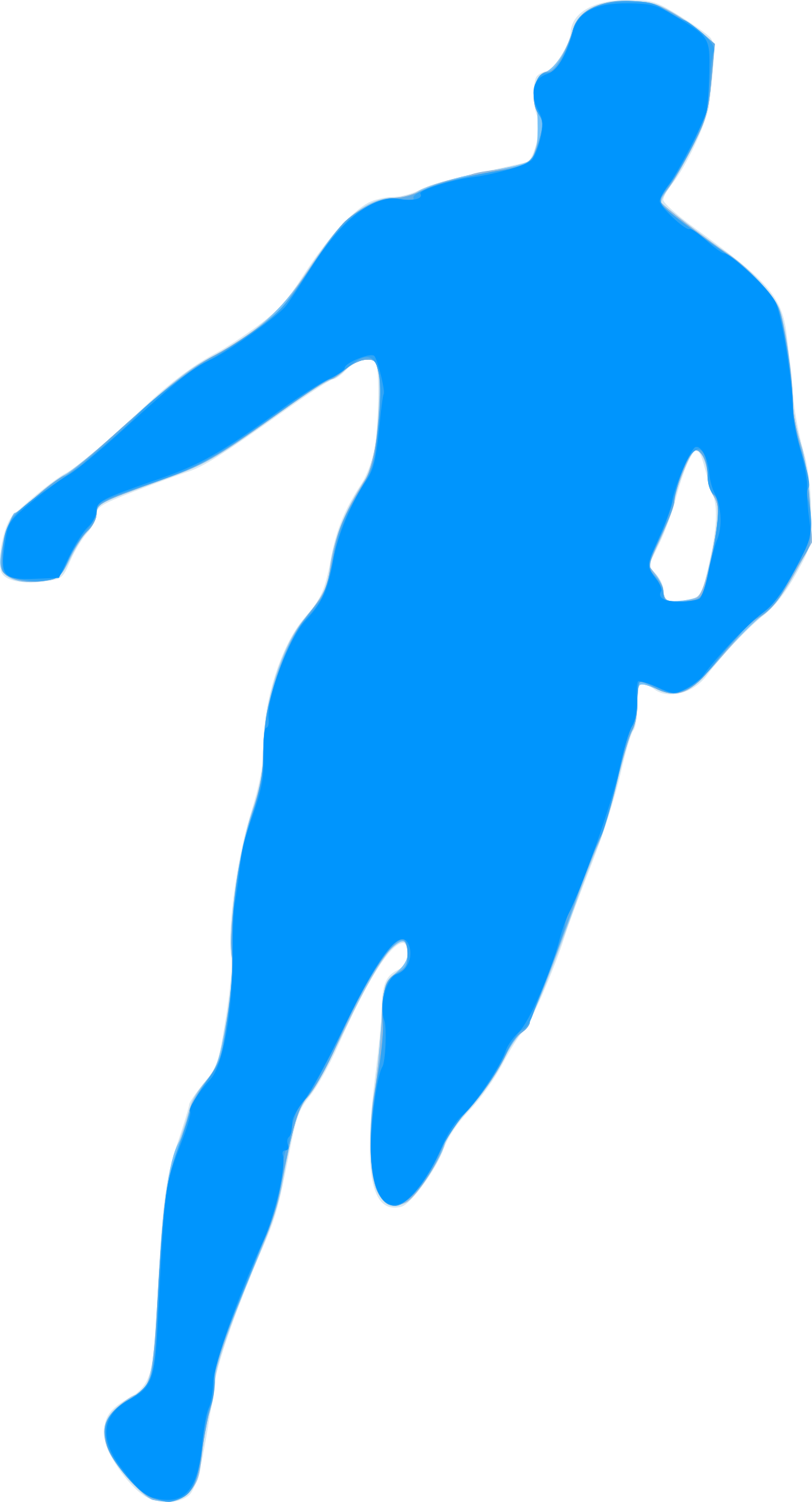 Football 24 - Silueta De Futbolista Celebrando Un Gol (1298x2400)