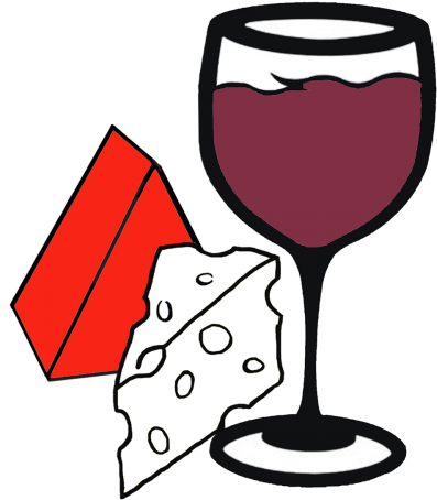 Wine Glass & 2 Cheeses - Goods (500x500)