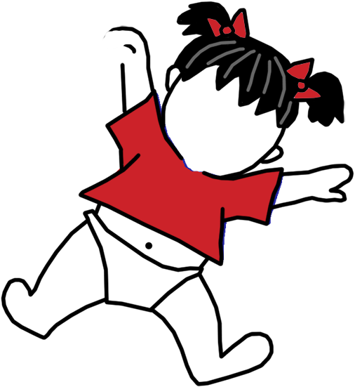 International Umbrella Baby Adoption Thank You Note - Cartoon (1000x1000)