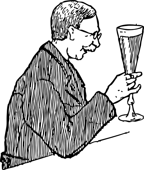 Free Vector Man With Lager Glass Clip Art - Sarfarosh Movie Ki Shayari (504x595)