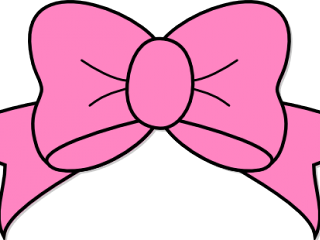 Pink Hair Clipart Riben - Pink Bow Png (640x480)