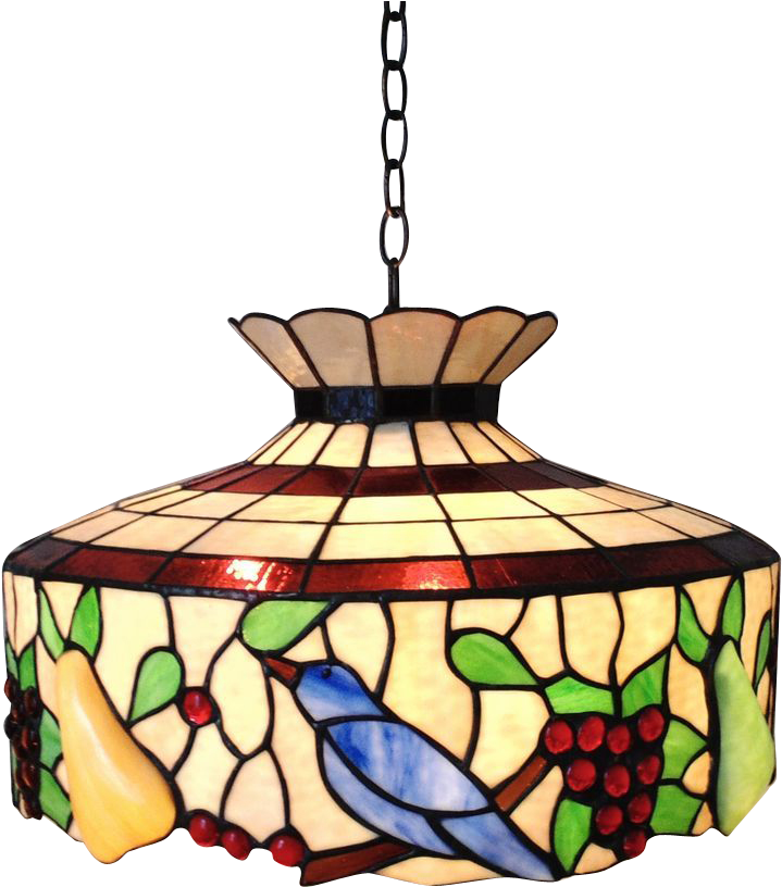 Unique Stained Glass Chandelier Large Stained Glass - Tiffany Style Fruit Chandelier (815x815)
