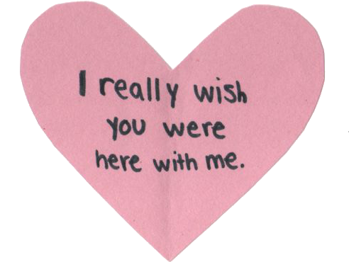 Cute Hearts Text - Long Distance Valentines Day Quotes (500x437)