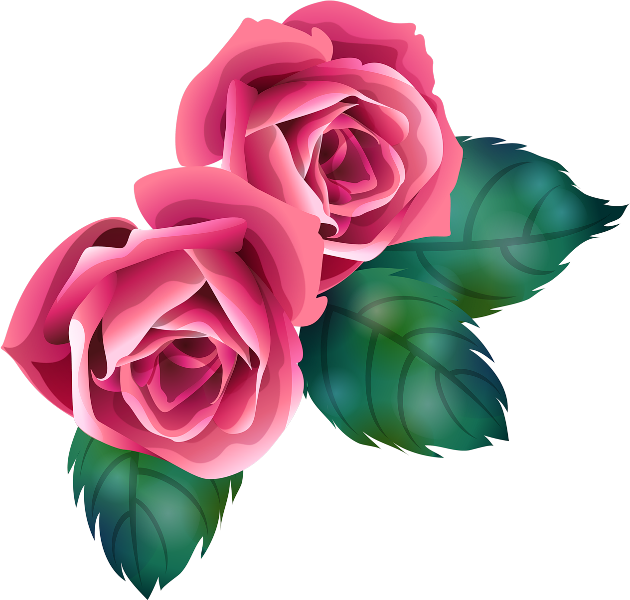 Garden Roses Cut Flowers Clip Art - Dia Internacional Da Mulher (1280x1203)