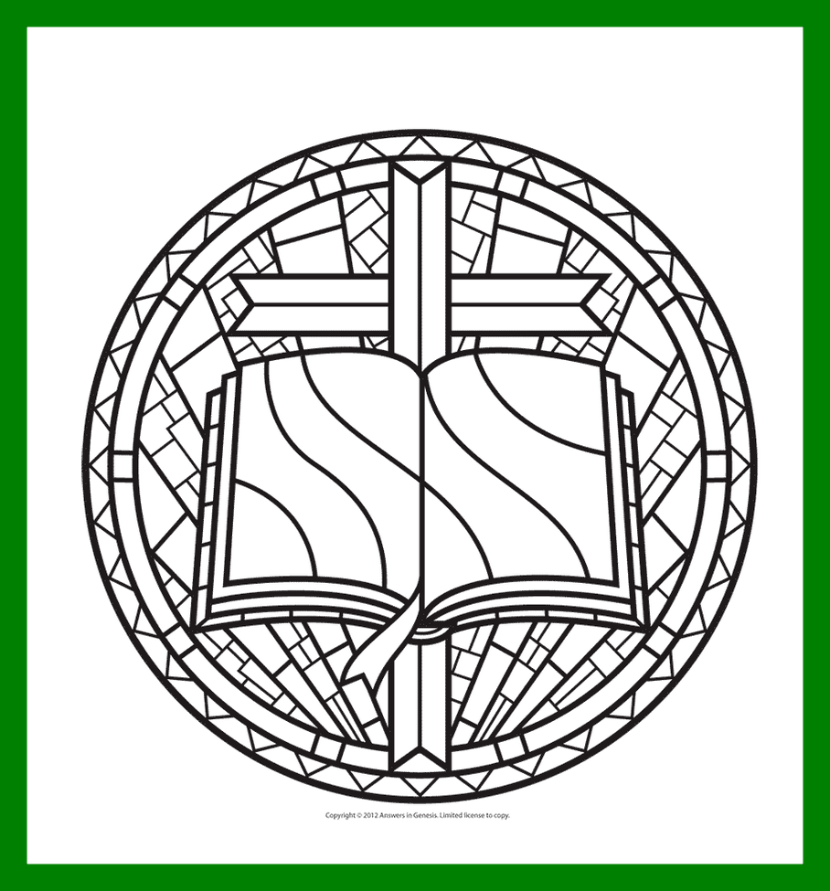 Printable Stained Glass Window Coloring Pages With - Rose Window Stained Glass Window Colouring (908x975)