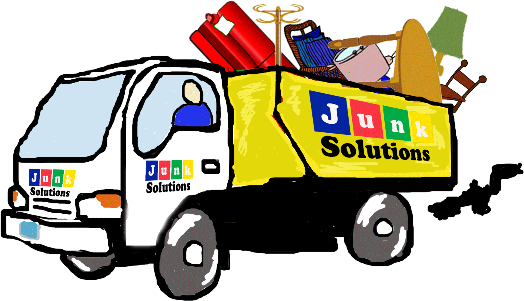 What Hot Weather Does To Your Car Tow Truck Chaign - Gif Animation Dumpster Cartoon (2011x1687)