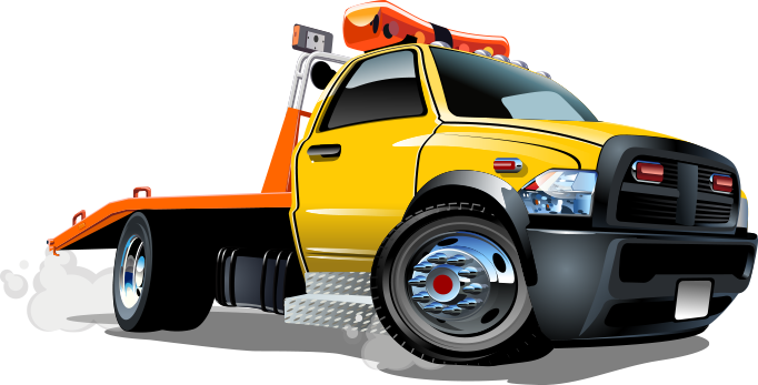 Sandy's Towing 24 Hour Emergency Service - Tow Truck Rendering (682x347)
