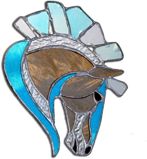 Wild Thing Is Abstract Stained Glass Horse Design That - Ring (550x550)