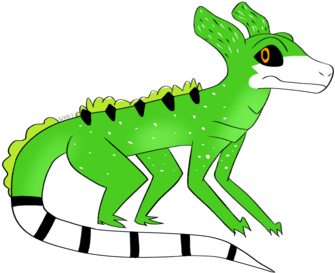 Jesus Lizard By Sunny-stars - Cartoon (400x333)