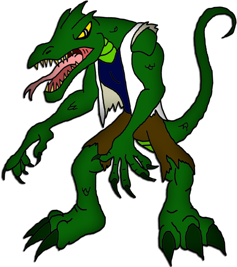 The Lizard By Moheart7 - Illustration (909x878)