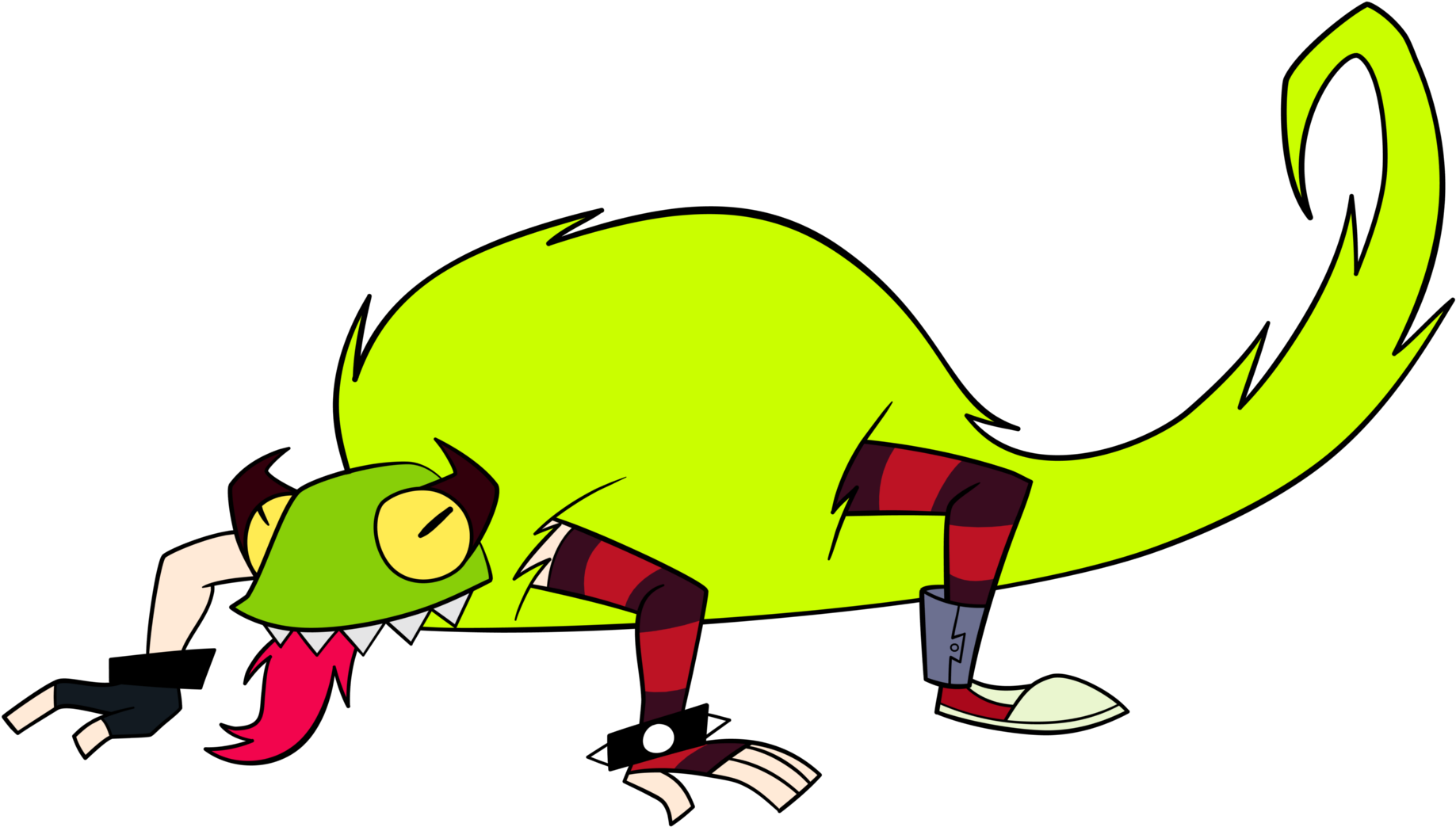 Yellow Cartoon Clip Art Organism - Villanos Cartoon Network Personajes (1920x1080)