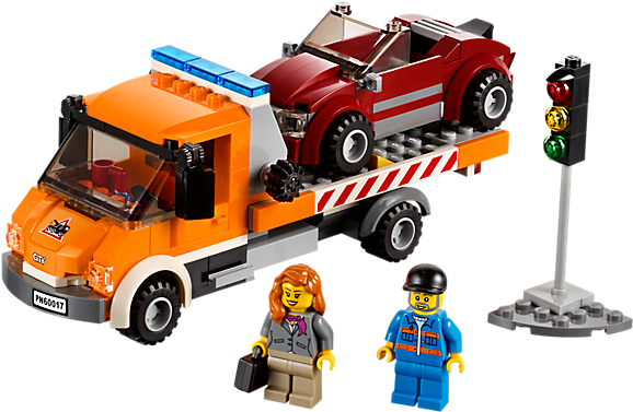 Lego Flatbed Truck - Lego 60017 (600x450)