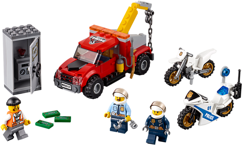 Tow Truck Trouble - Lego 60137 City Police Tow Truck Trouble (800x600)