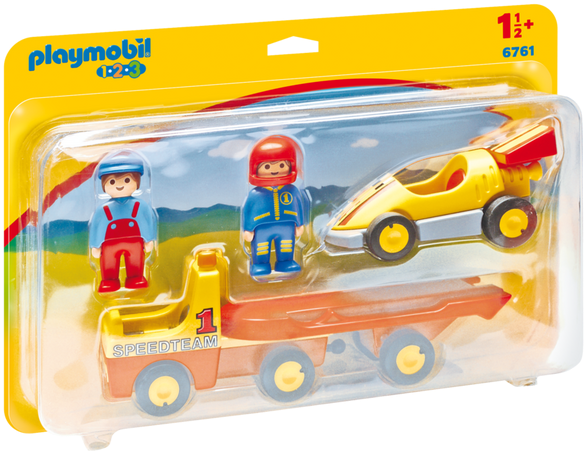 Playmobil - 6761 Racing Car With Transporter (710x497)