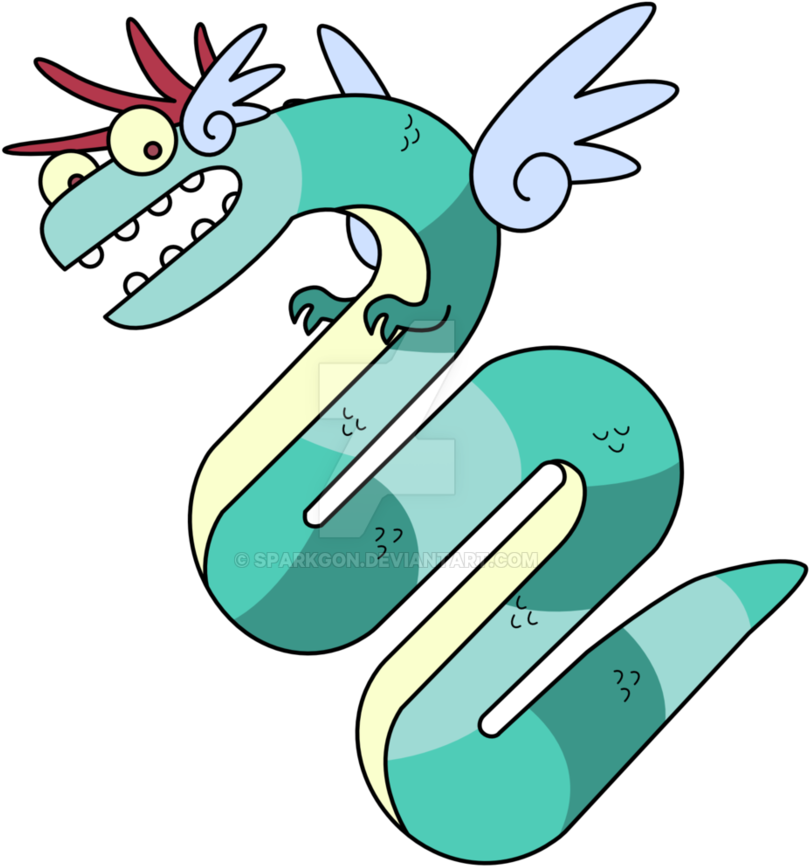 Waterdragon By Sparkgon - Chinese Water Dragon (894x894)