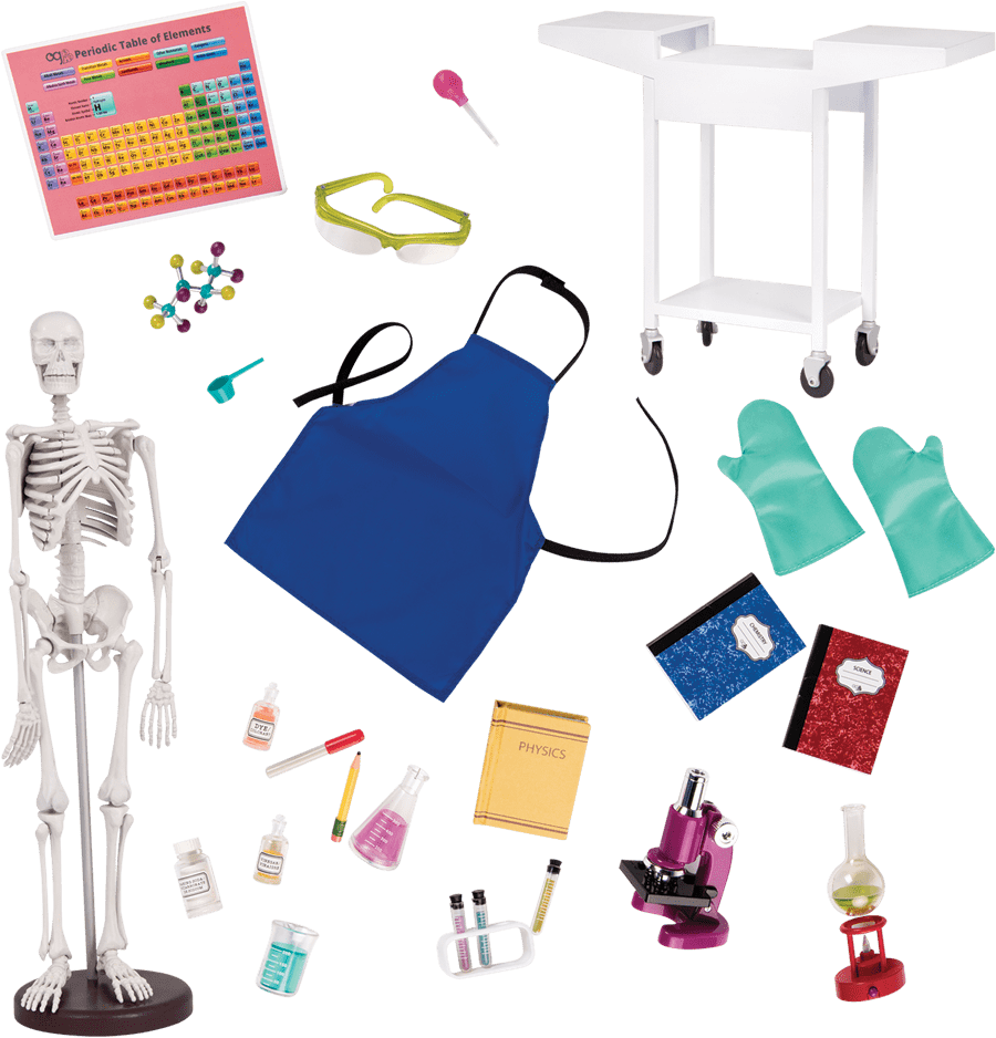 Science Lab Table Clip Art - Our Generation School Supplies (1050x1050)