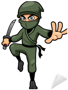 Vector Illustration Of Cartoon Ninja Sticker • Pixers® - Pixel Elite Teenage Mutant Ninja Squirtles T-shirts (400x400)